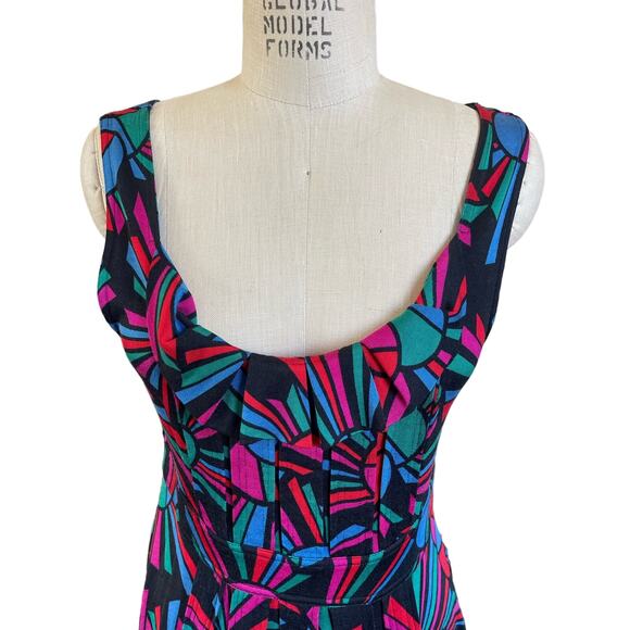 Marc by Marc Jacobs Silk Geometric Sundress Women’s Size Large Y2K - Picture 2 of 7